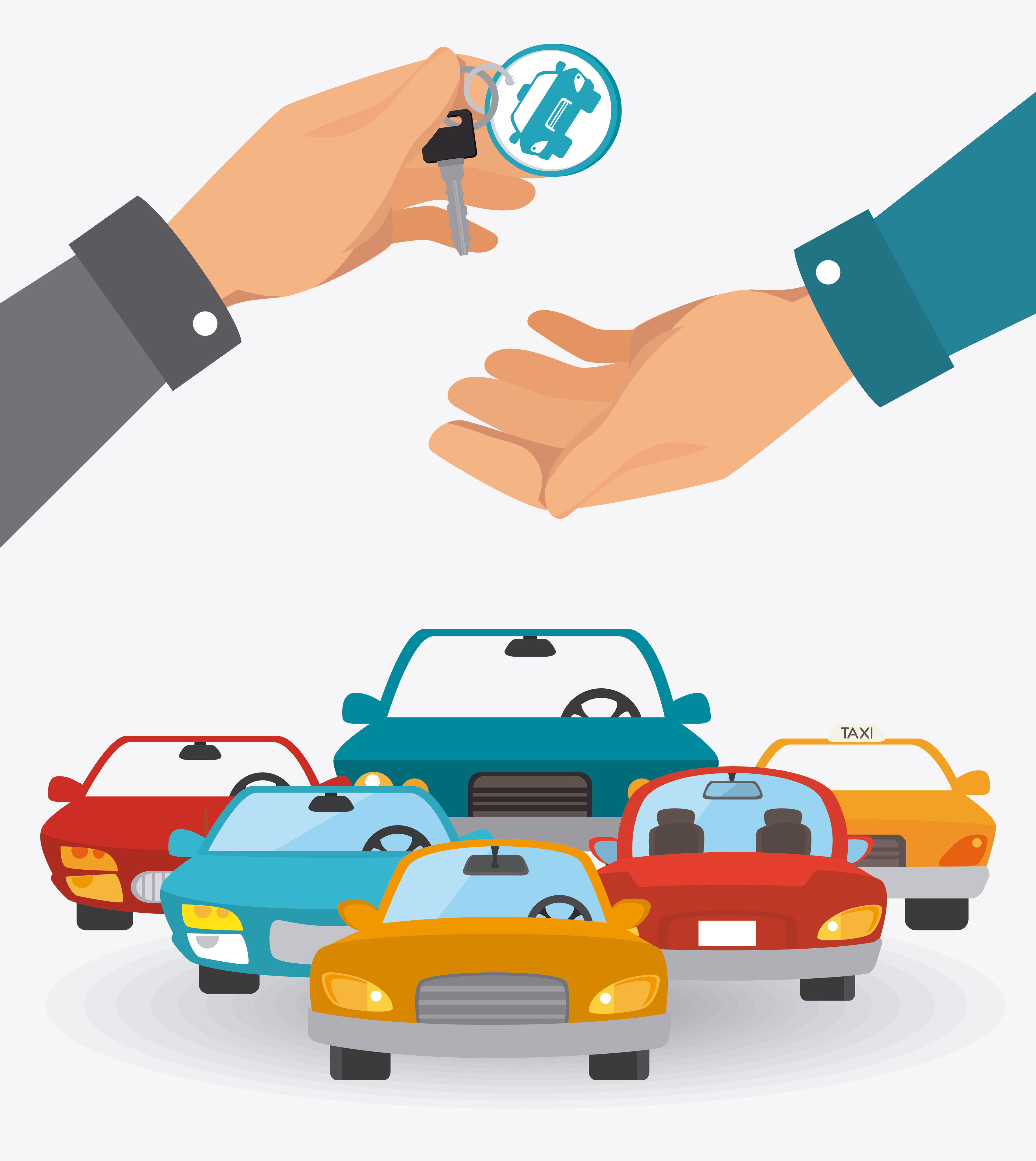 AdobeStock_79411661.jpeg (Rent a car design, vector illustration.)